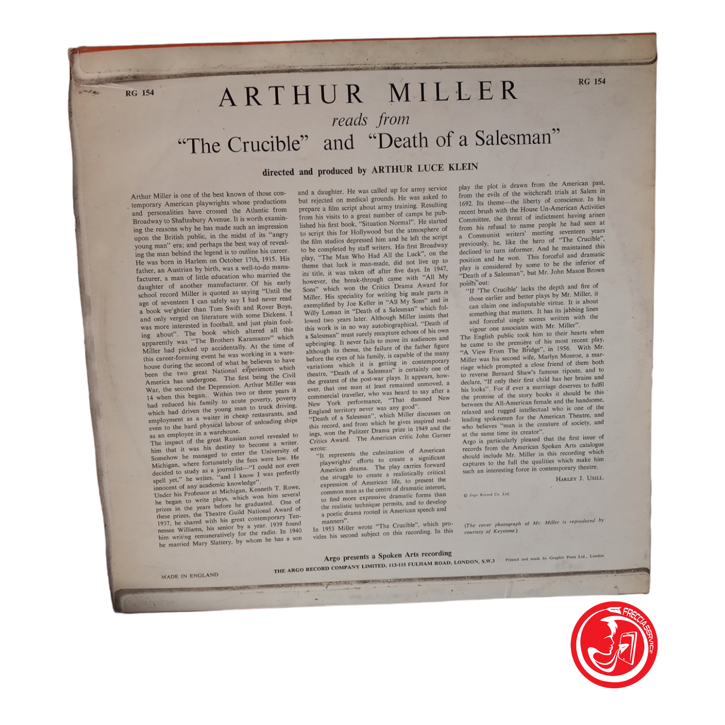 ARTHUR MILLER THE CRUCIBLE, DEATH OF A SALESMAN