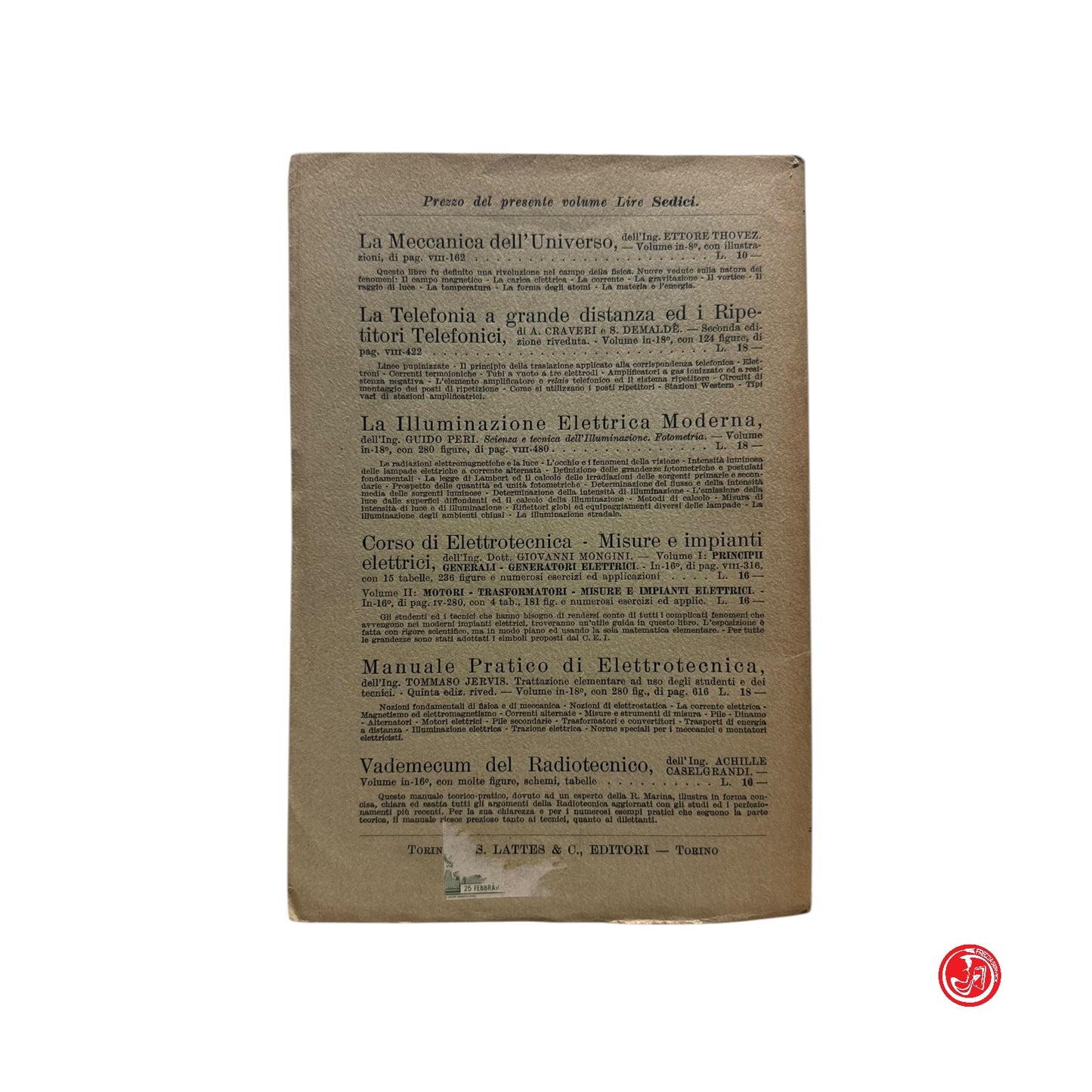 Matematica - Prof. Rosario Federico - Corso elementare di fisica - 1939