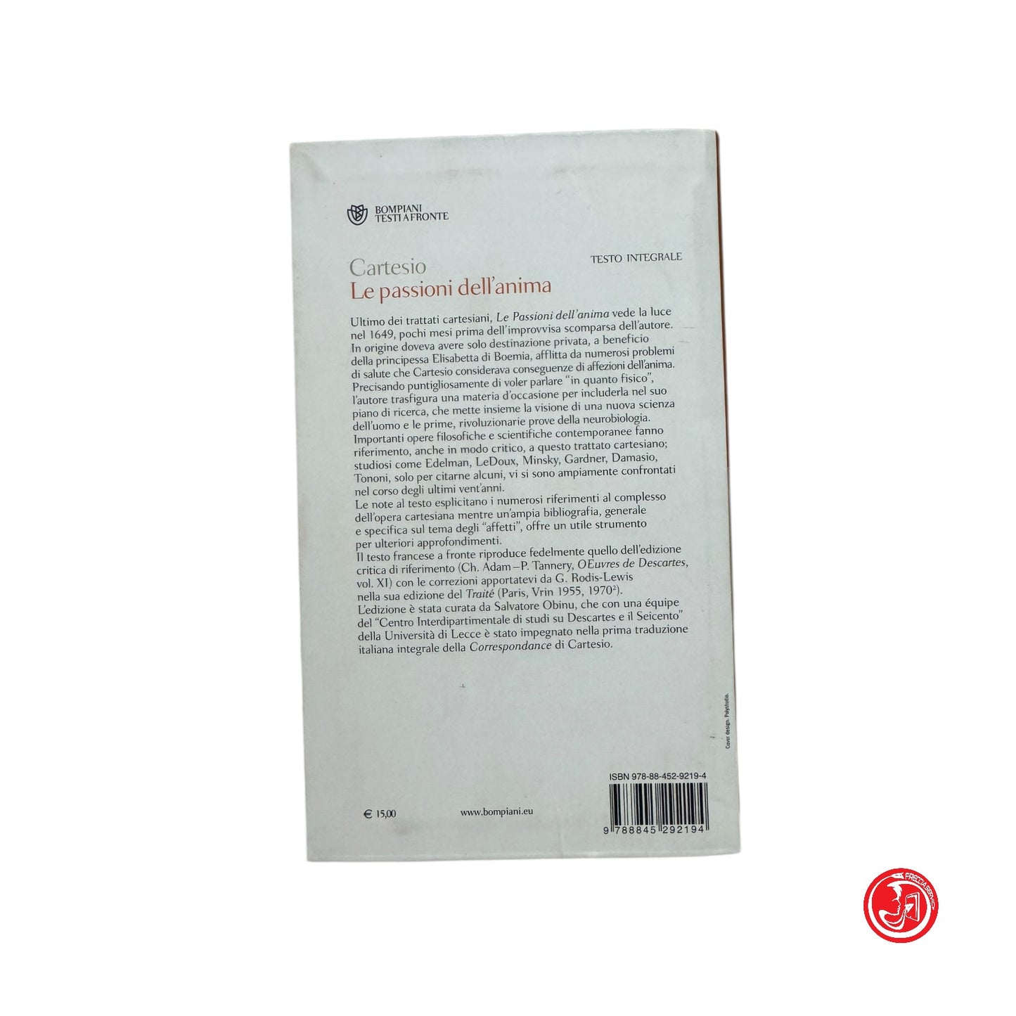 Filosofia - Cartesio - Le passioni dell'anima