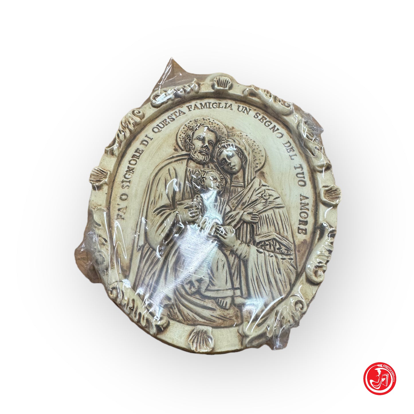 Small ceramic depicting the sacred family