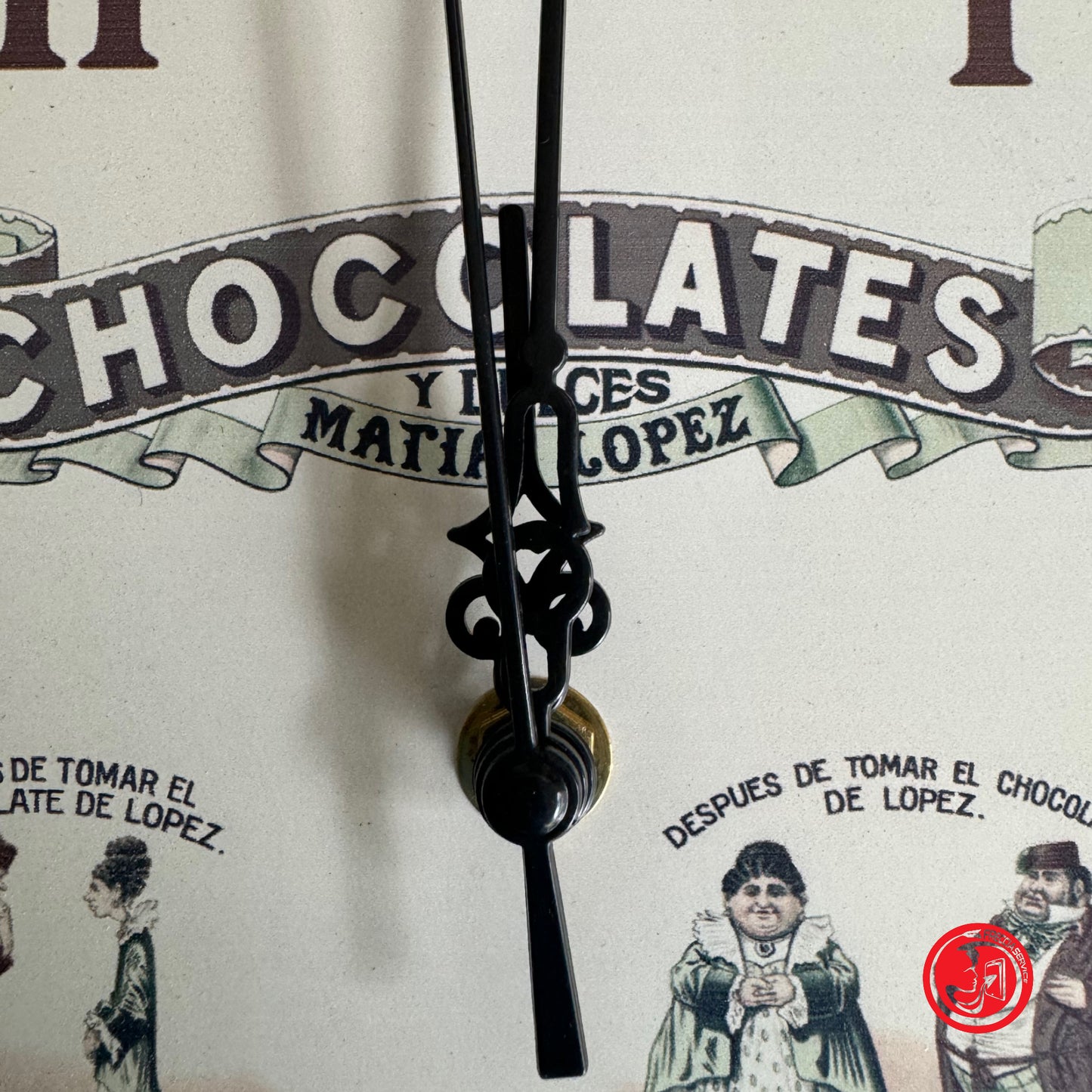 Orologio rotondo Chocolates Madrid