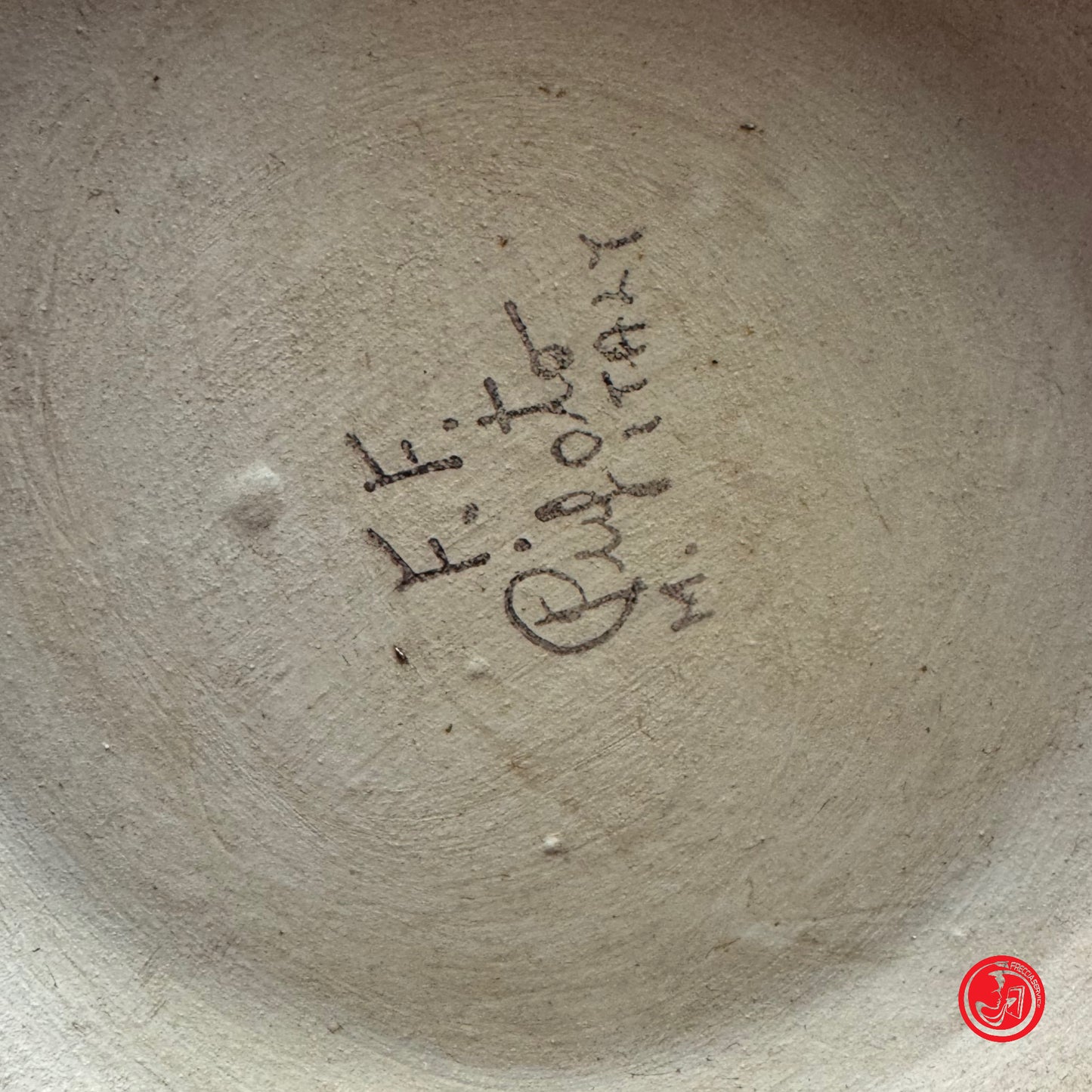Antica caraffa in ceramica firmata F. F. Pifoto made in Italy