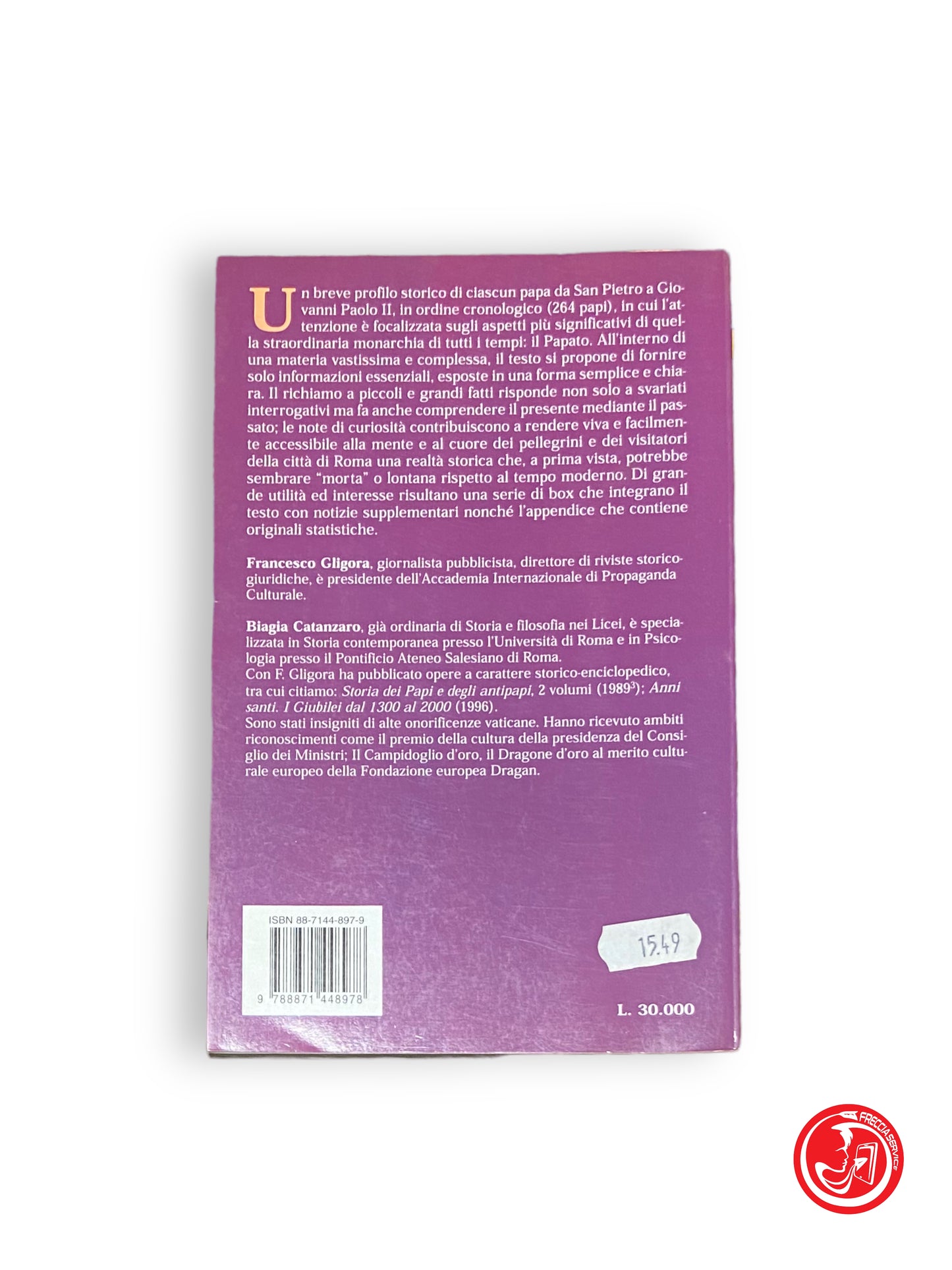 The Popes of the Church - F. Gligora - B. Catanzaro