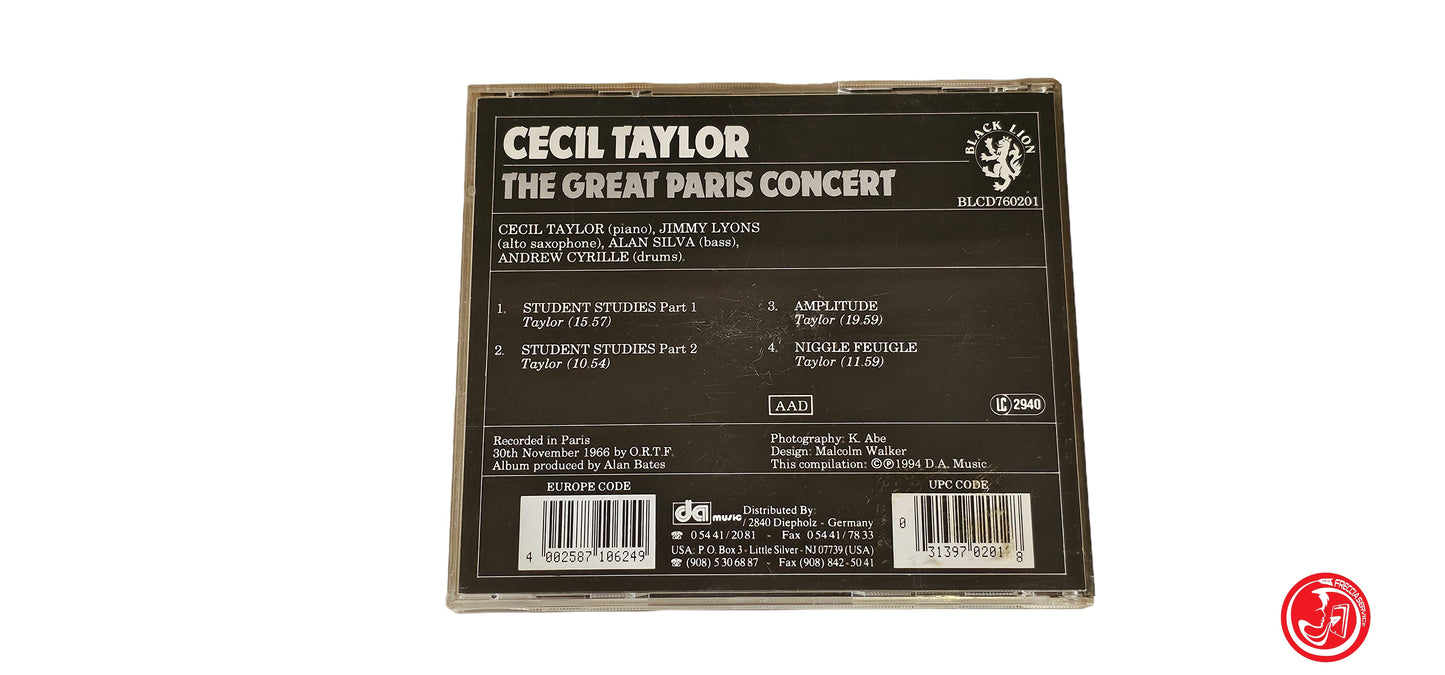 CD Cecil Taylor – The Great Paris Concert