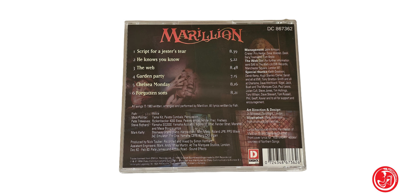 CD Marillion – Script For A Jester's Tear