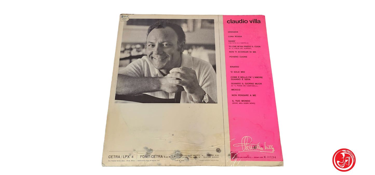 VINILE Claudio Villa – 25 Anni Di Canzoni