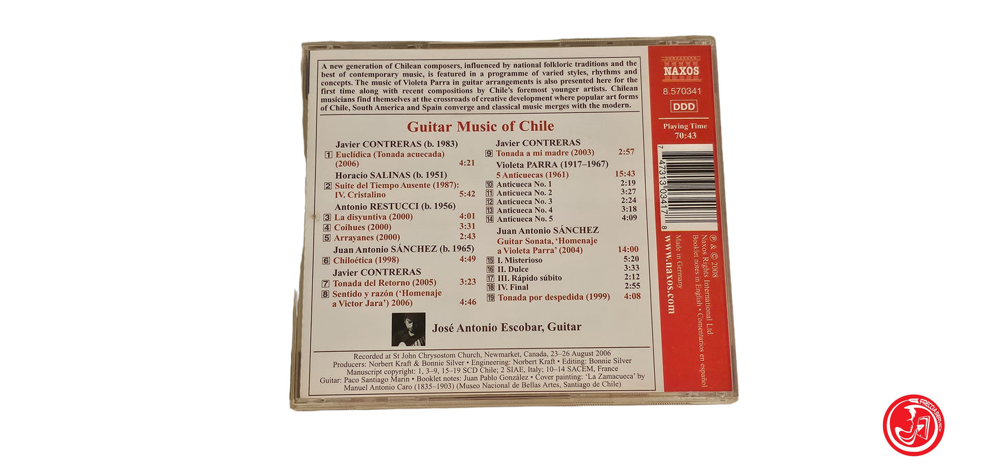 CD José Antonio Escobar – Guitar Music Of Chile