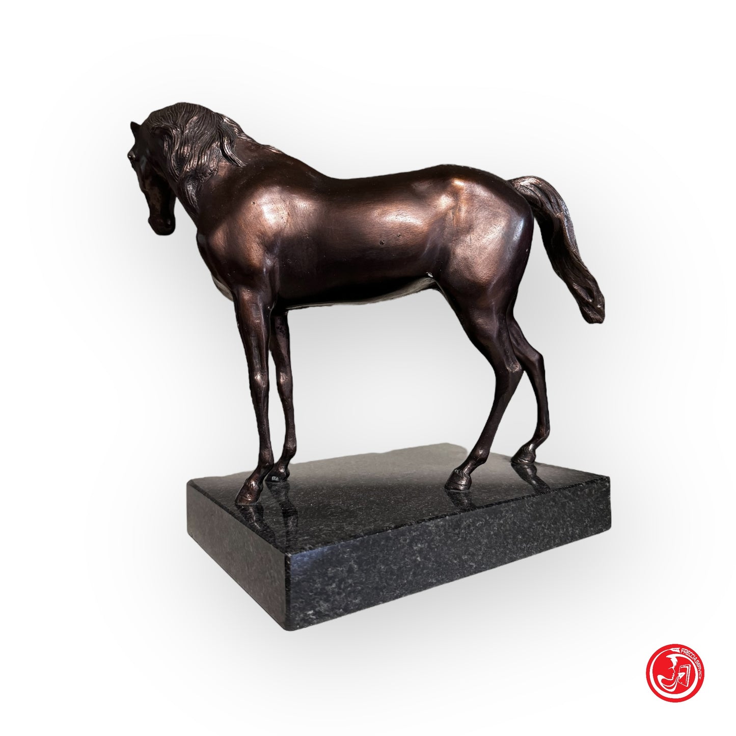 Piccolo cavallo in bronzo, XX secolo