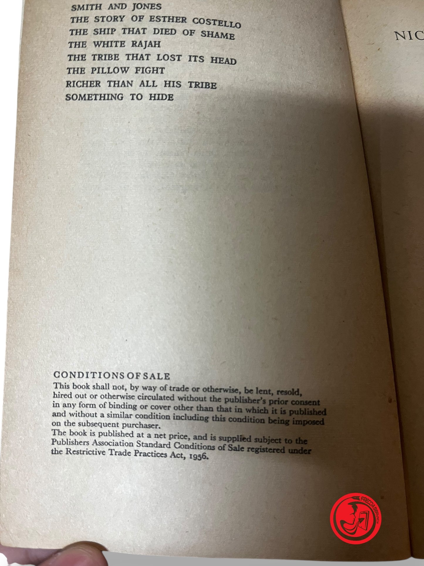 LIBRO NICHOLAS MONSARRAT - THE WHIPPING BOY