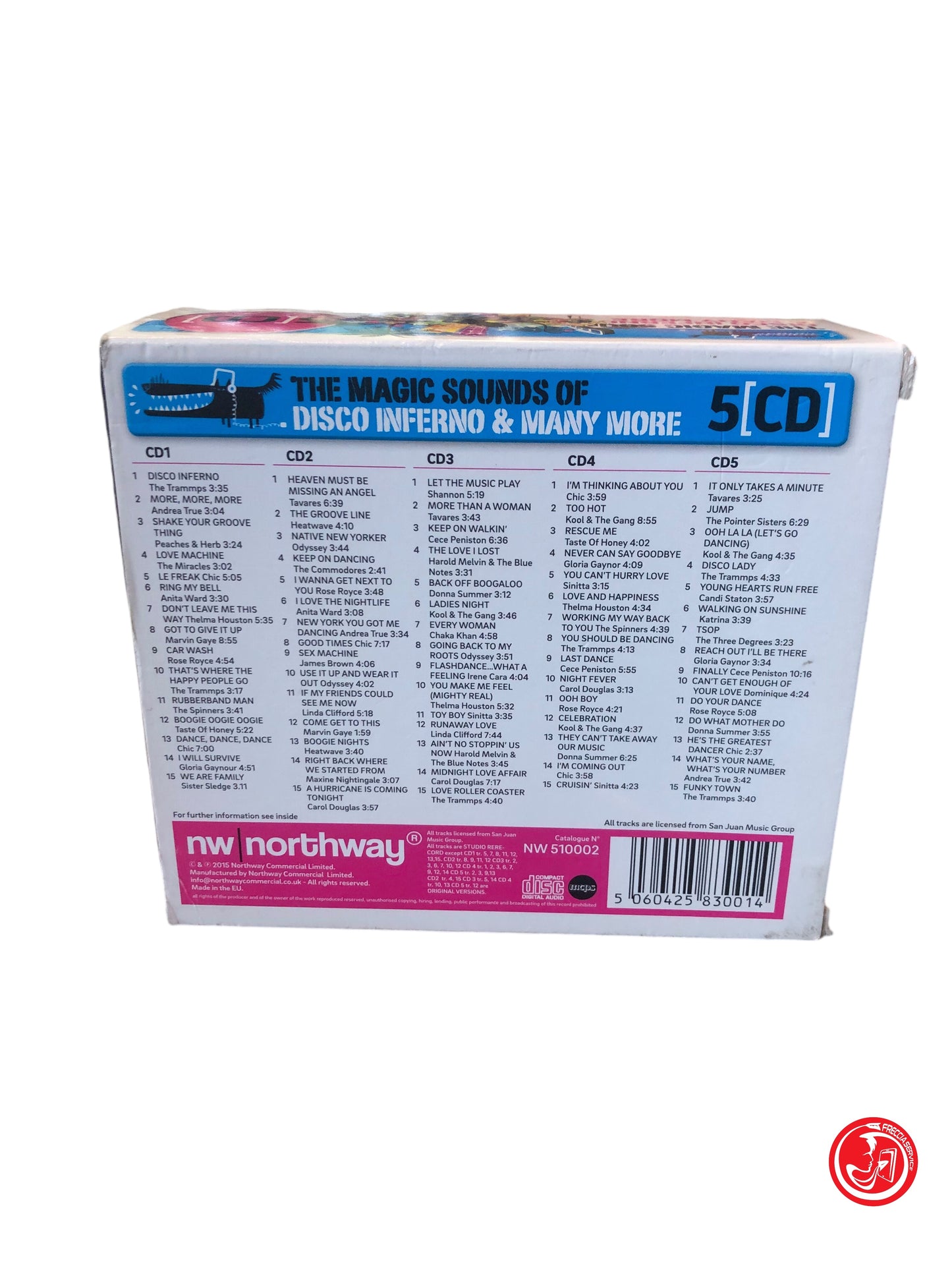 CD THE MAGIC SOUNDS OF DISCO INFERNO E MANY MORE 5 CD