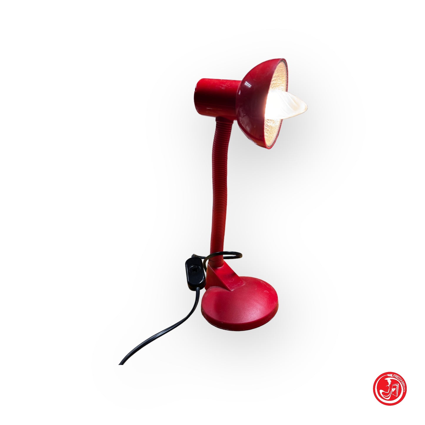 Lampada da tavolo rossa