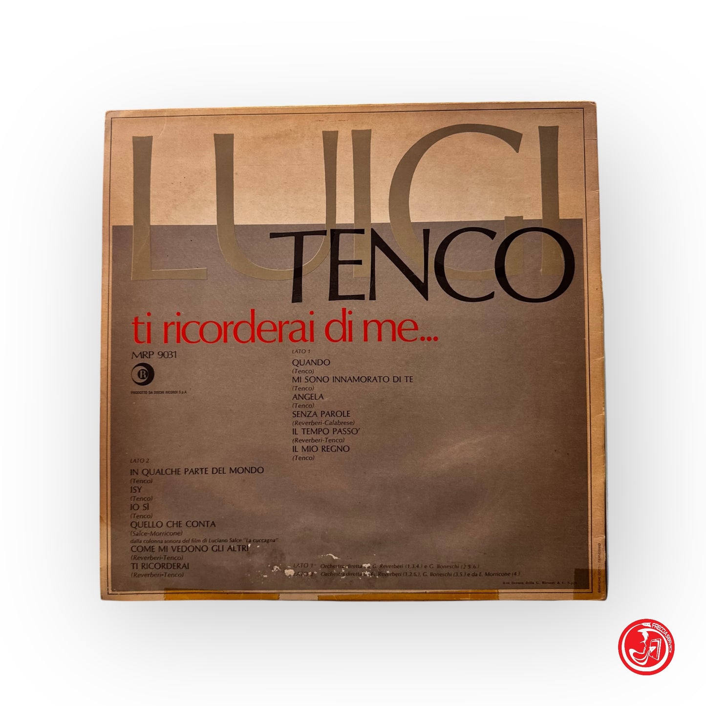 Vinile italiano - Luigi Tenco - Ti ricorderai di me...