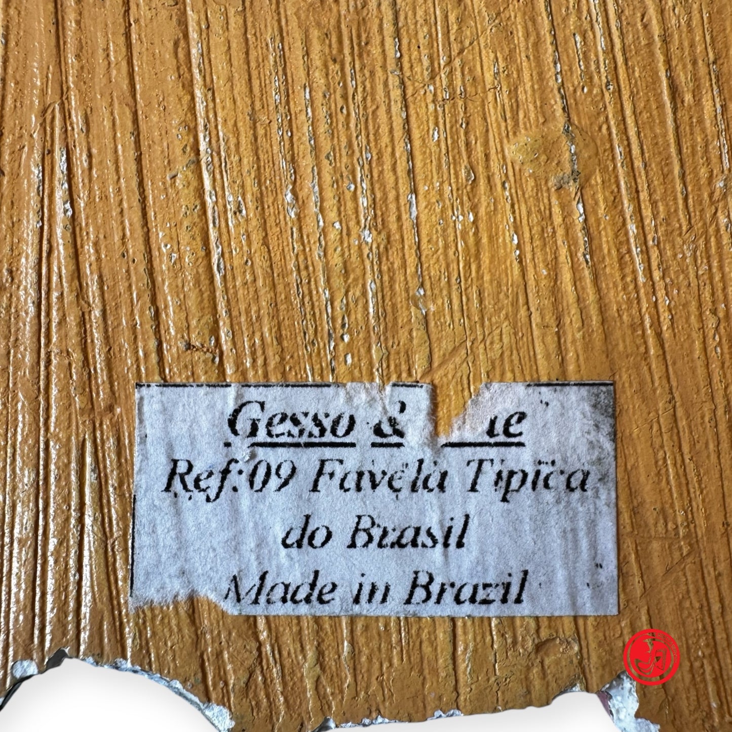 Lavorazione in gesso realizzato a mano in Brasile - Case colorate