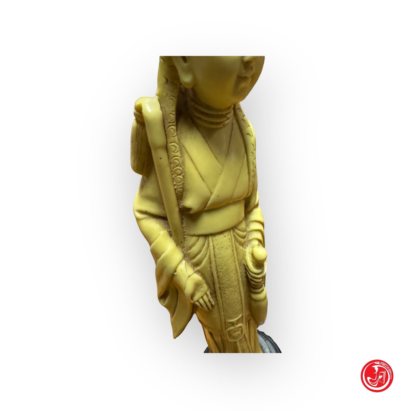 Coppia di sculture giapponesi in resina