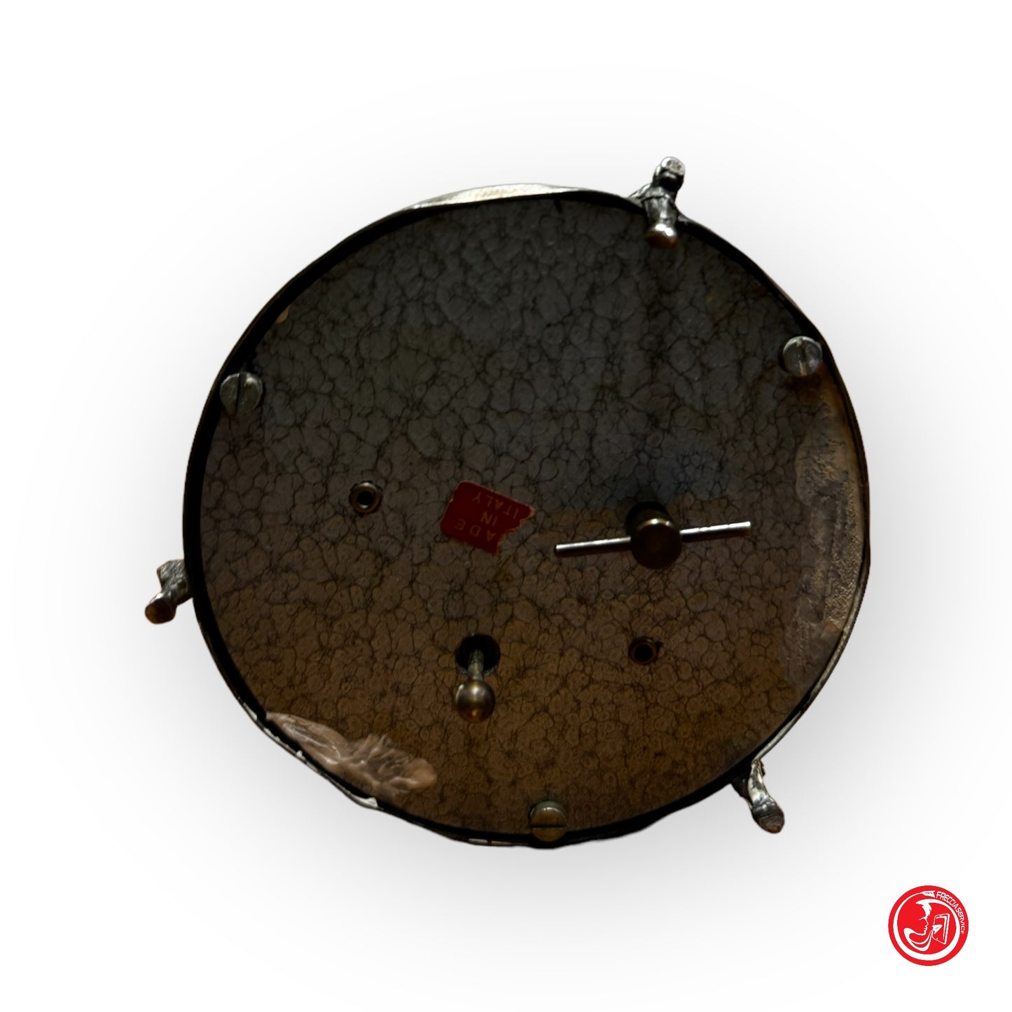 Carillon in legno con busto in ceramica e base in metallo