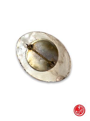 Vintage ceramic brooch