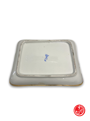 Small porcelain tray - numbered and marked
