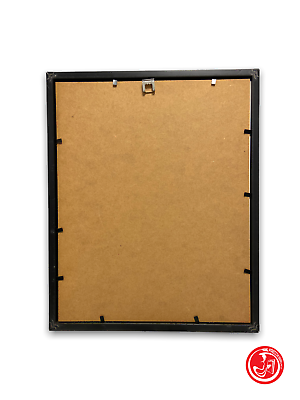 Cornice nera con vetro