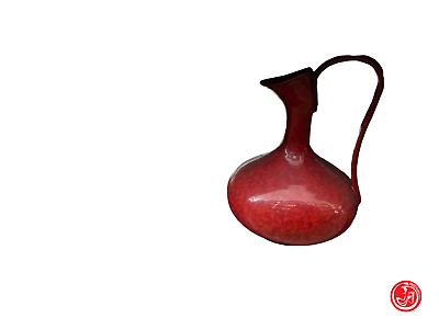 Large red ceramic jug - decoration and decor