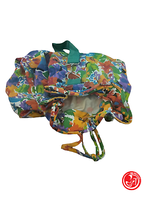 Floral fabric backpack