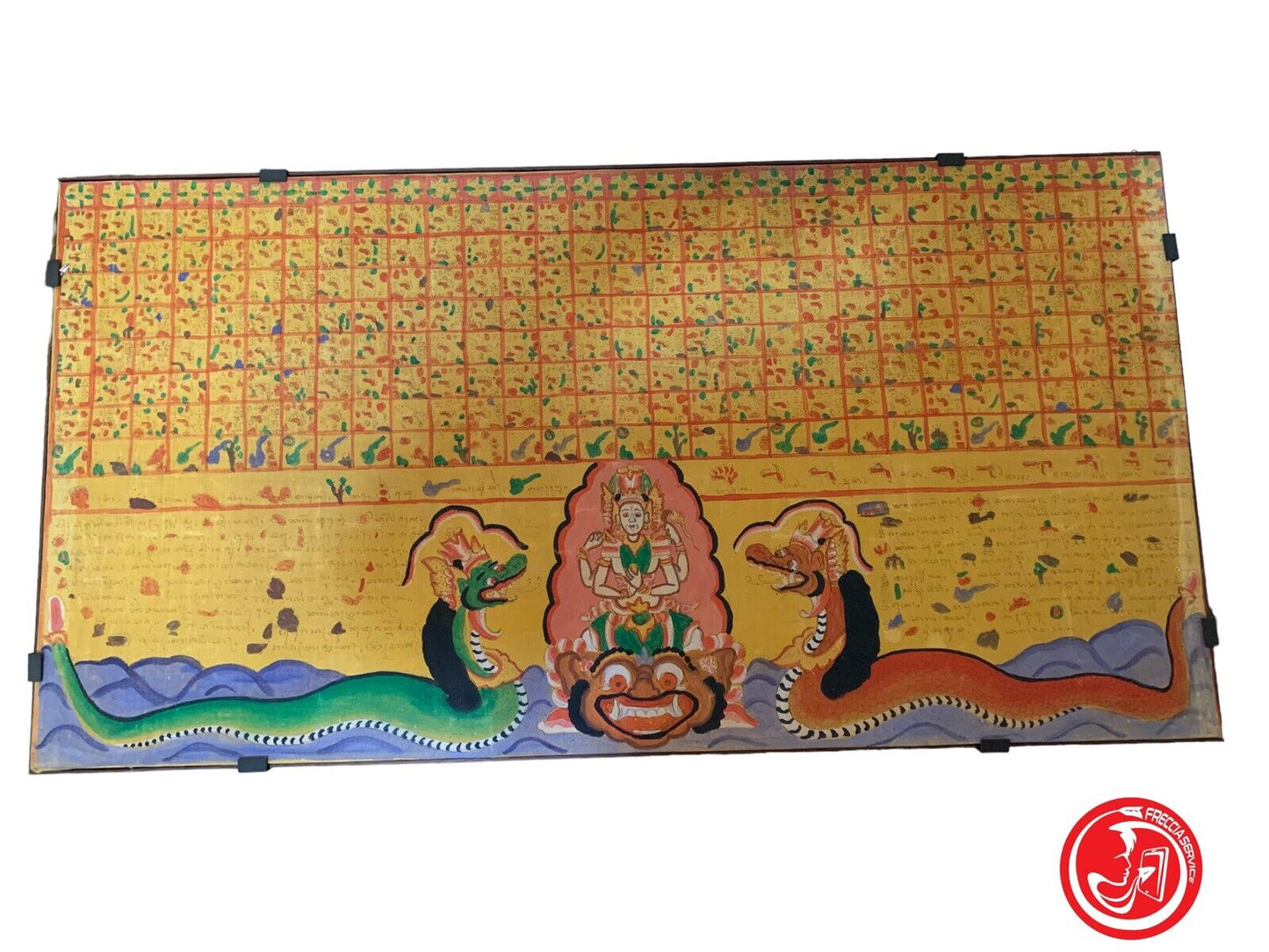 Painting on oriental canvas