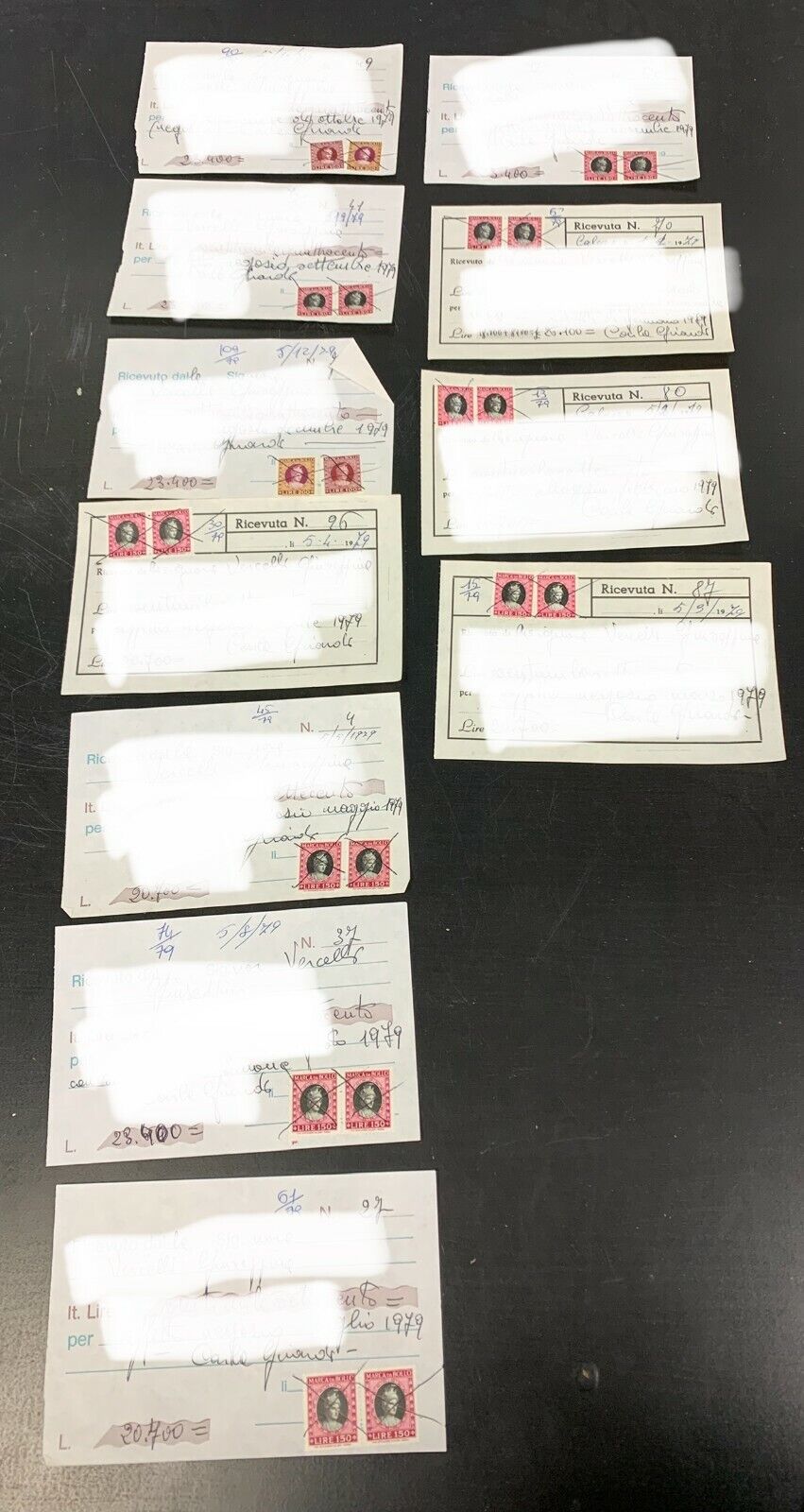 Revenue stamps 1979