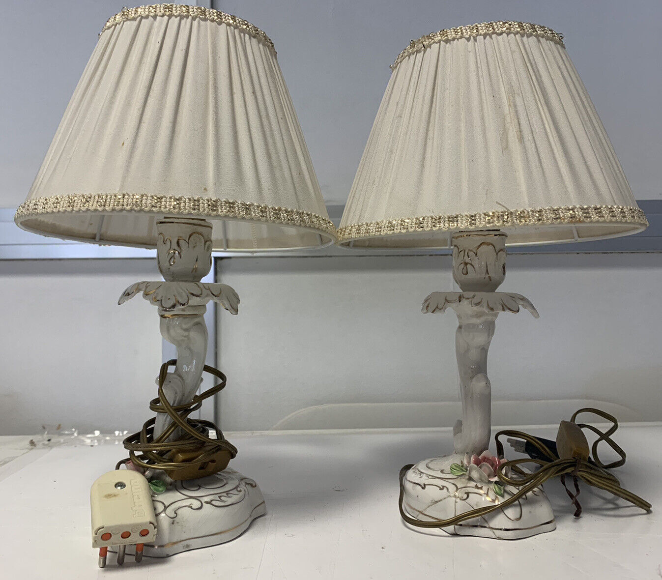 Vintage ceramic bedside lamp