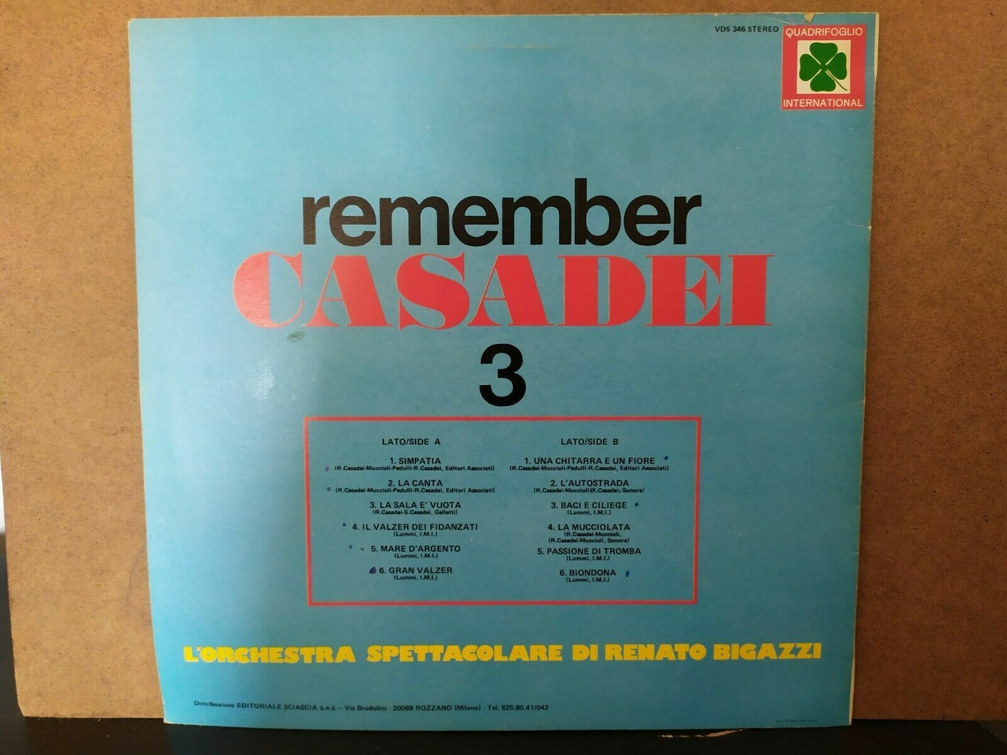 Renato Bigazzi Spectacular Orchestra – Souvenez-vous de Casadei 3