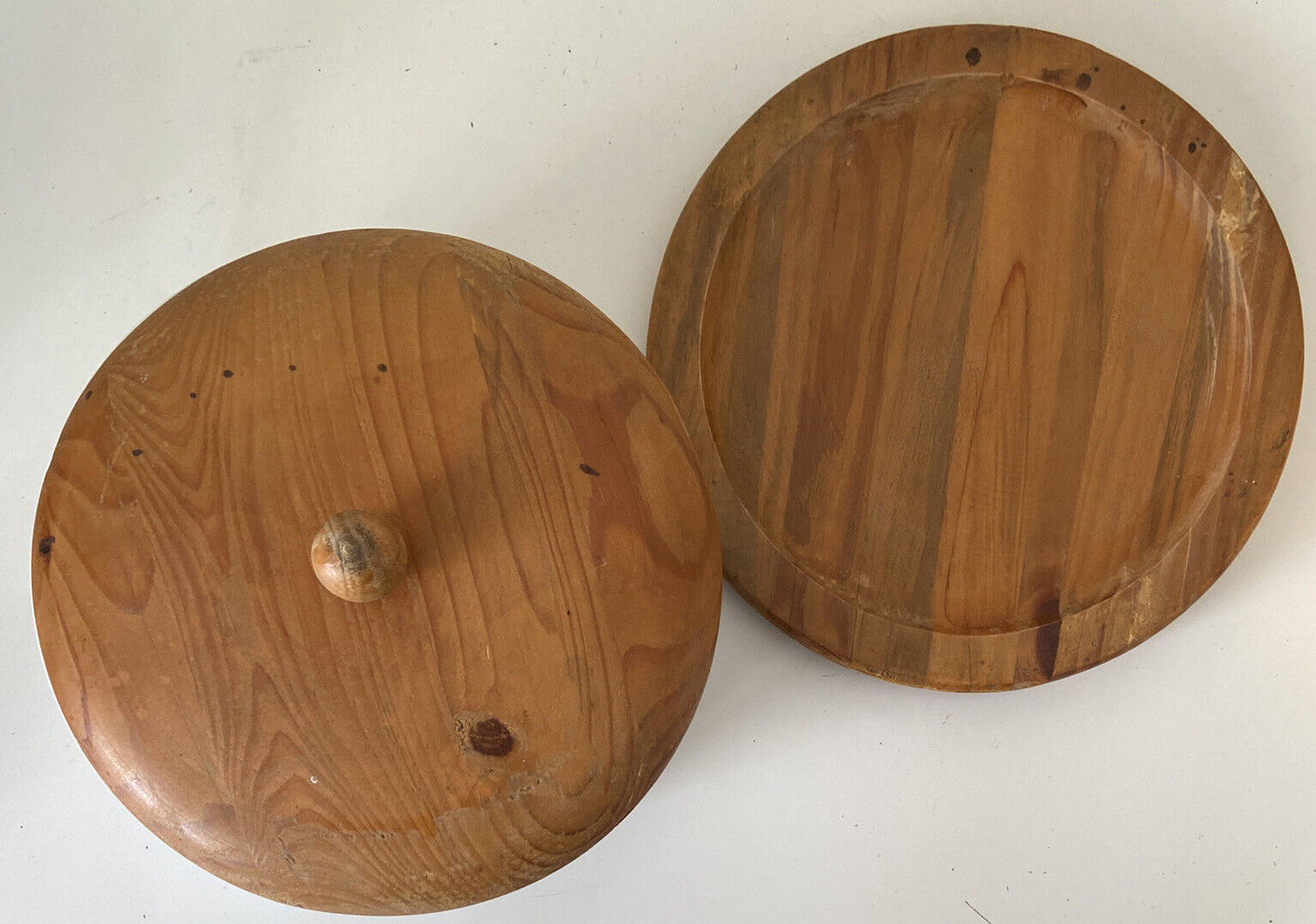 Porta Biscotti / Biscottiera ceramica e legno