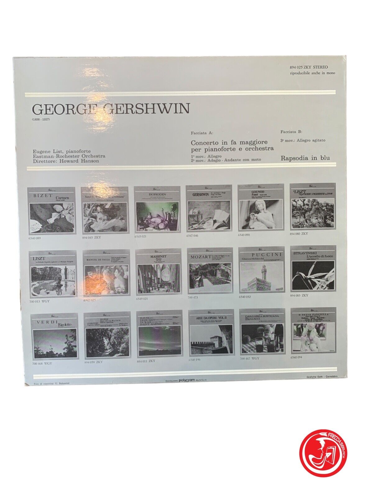 Gershwin - Eugene List, Eastman-Rochester Orchestra Conductor: Howard Hanson