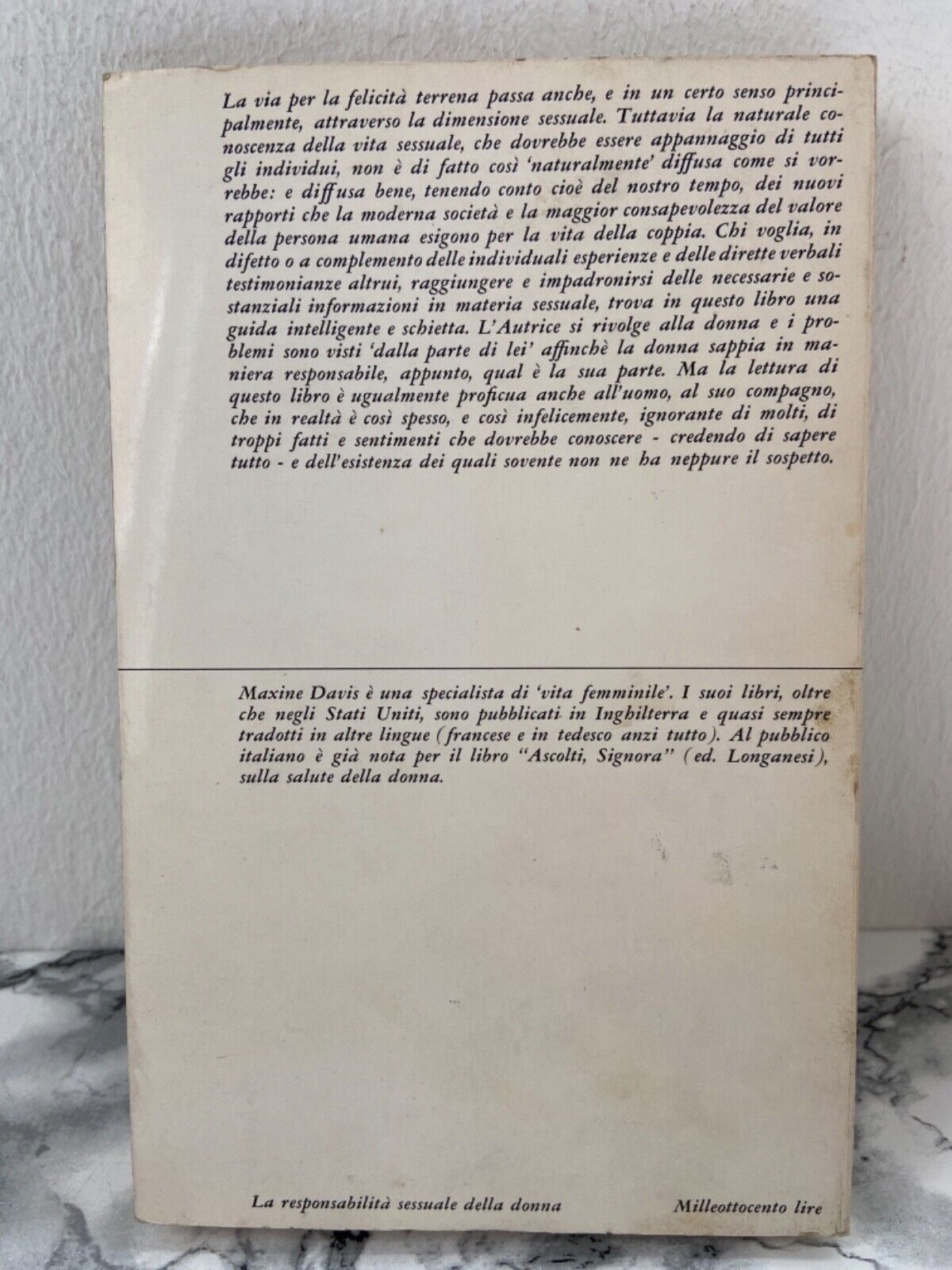 M. Davis - La responsabilità sessuale della donna