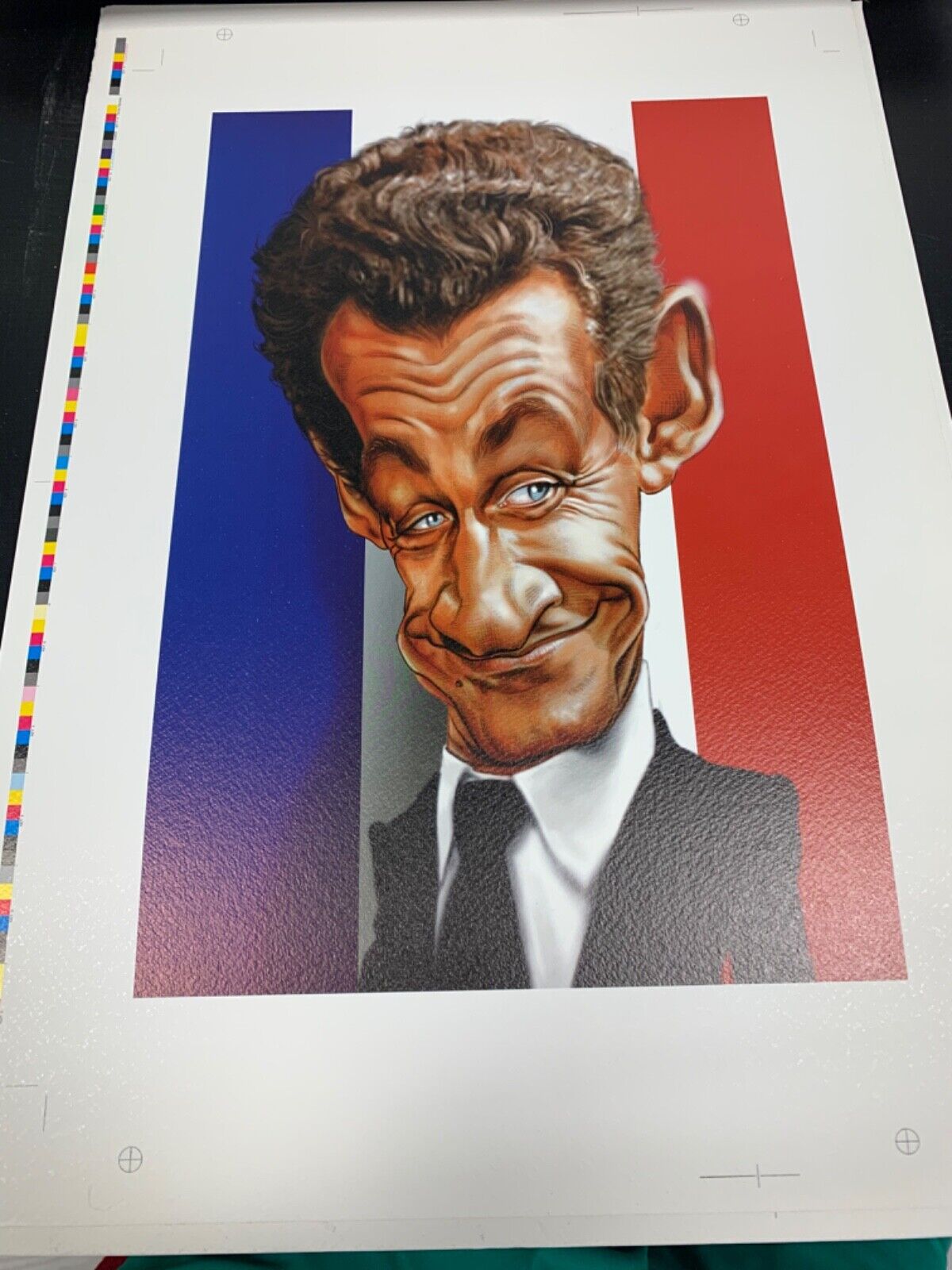 Stampe caricature Sarkozy 50x35