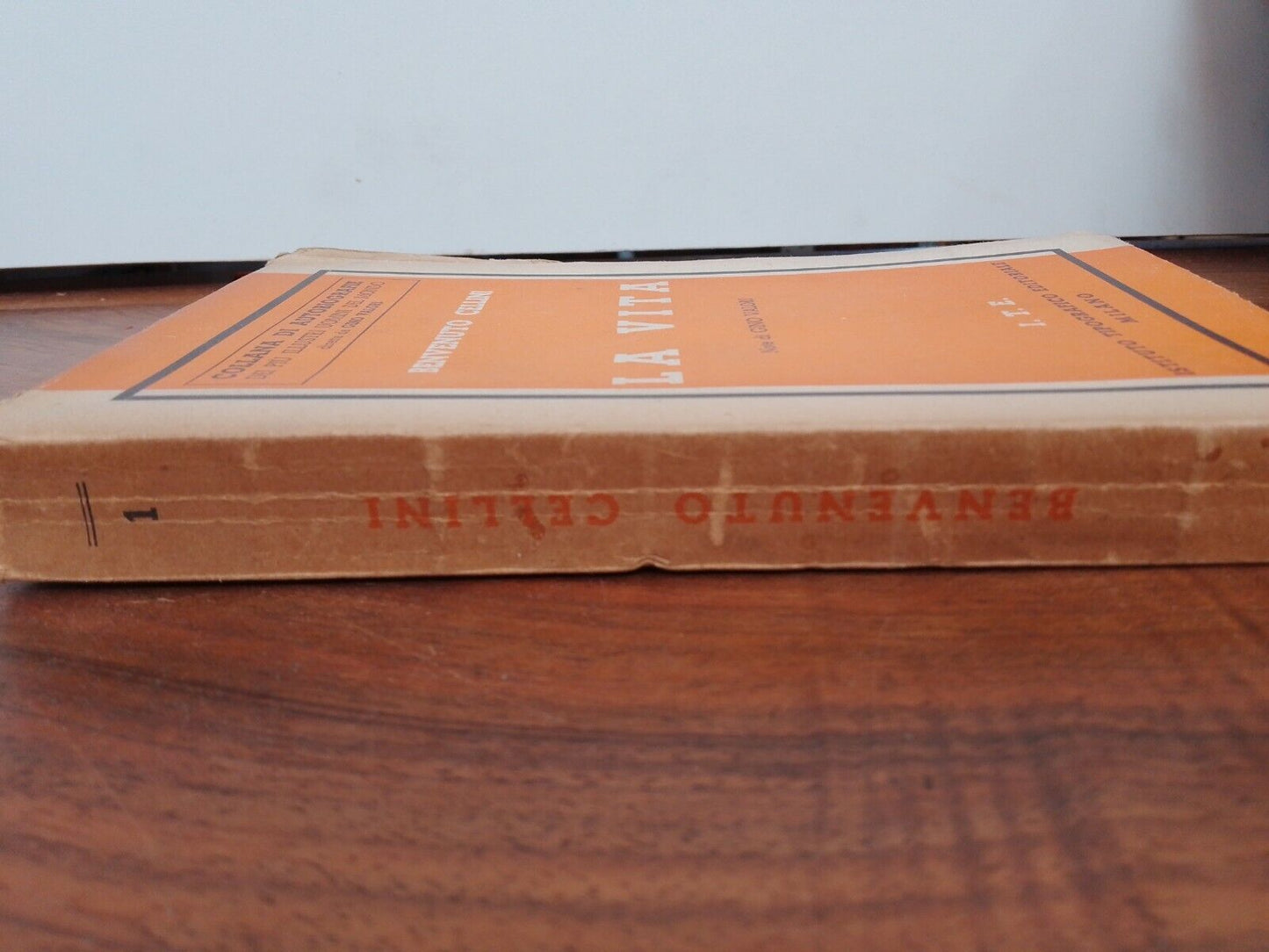 1935, BENVENUTO CELLINI - VIE - NOTES DE GINO VALORI - ITE Milan