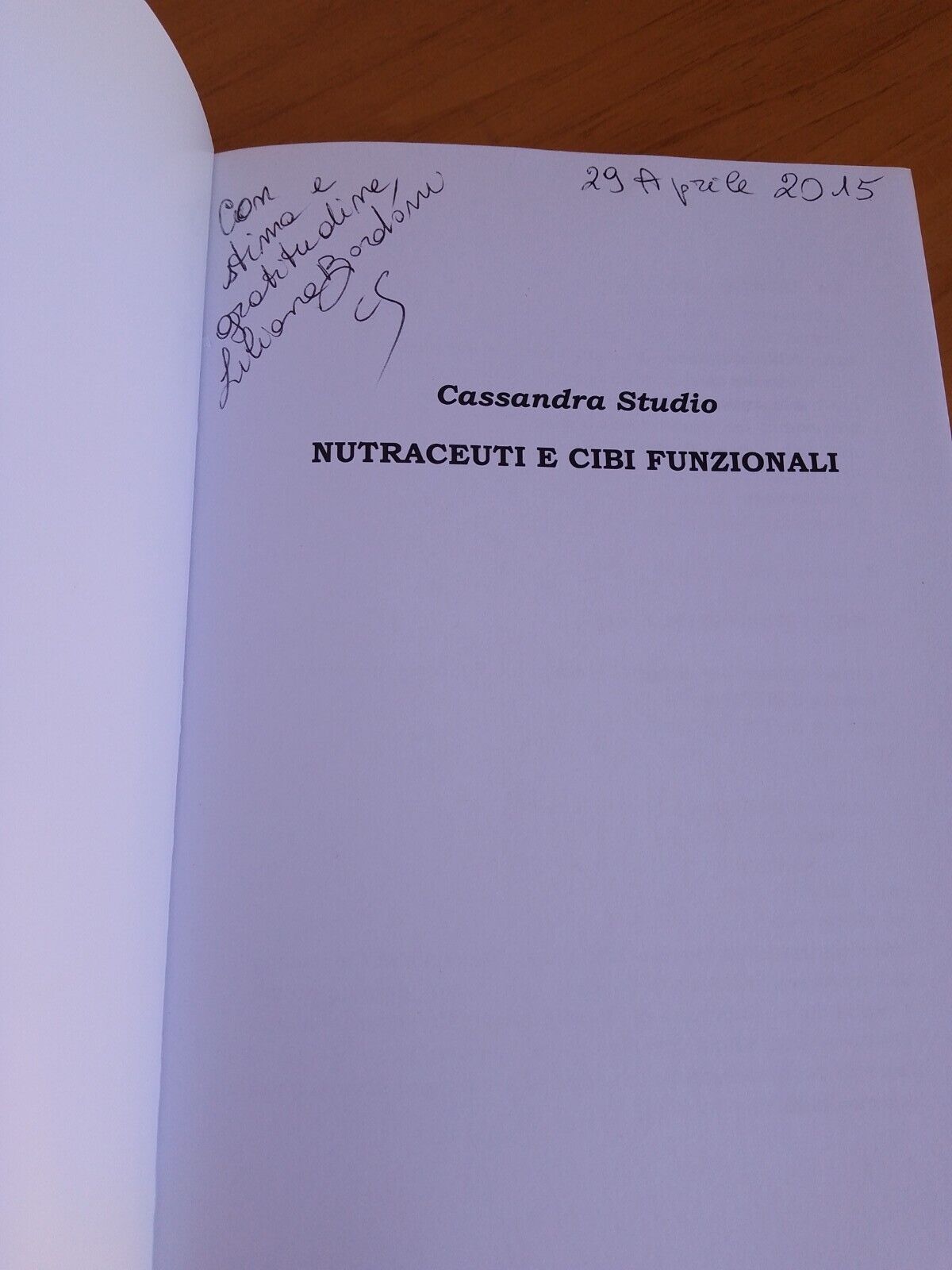 Nutraceuti e cibi funzionali - Cassandra studio