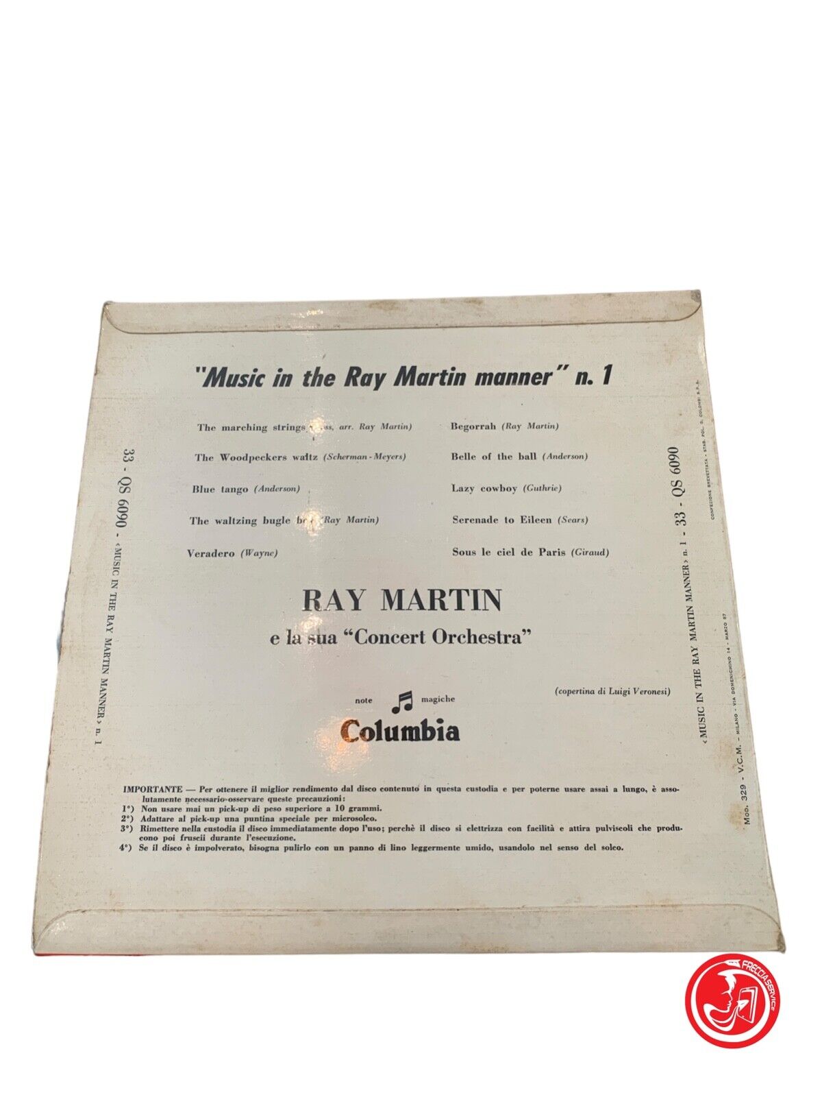 Ray Martin et son orchestre de concert* – Musique à la manière de Ray Martin N. 1