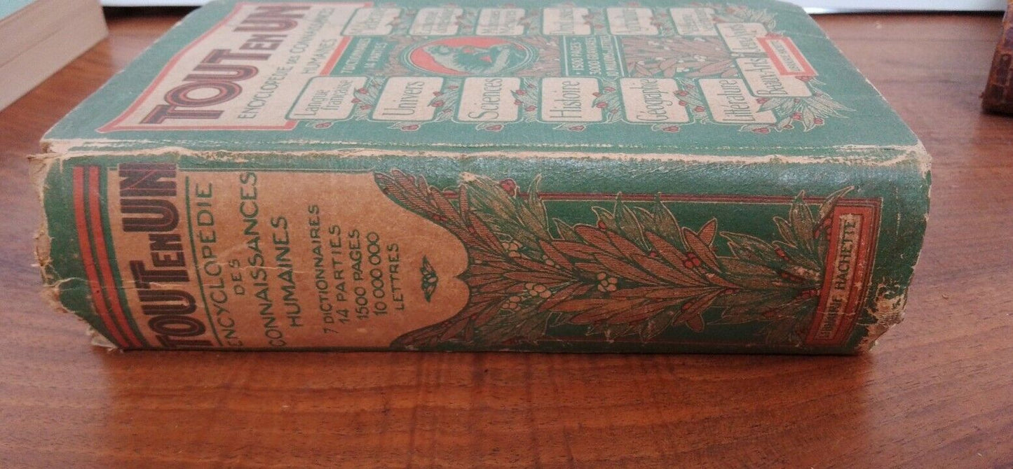 Tout en Un " Encyclopédie de connaissances humaines", Hachette, 1921