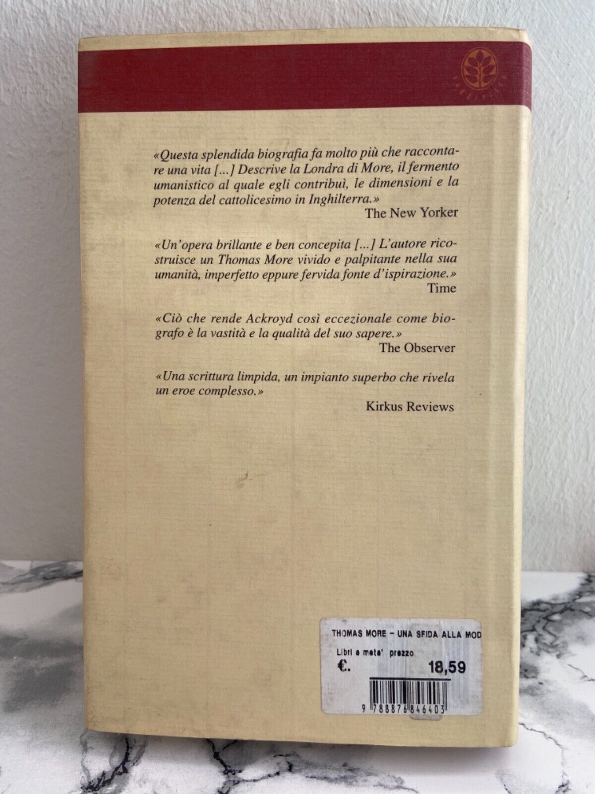 P. Ackroyd - Thomas More Una sfida alla modernità