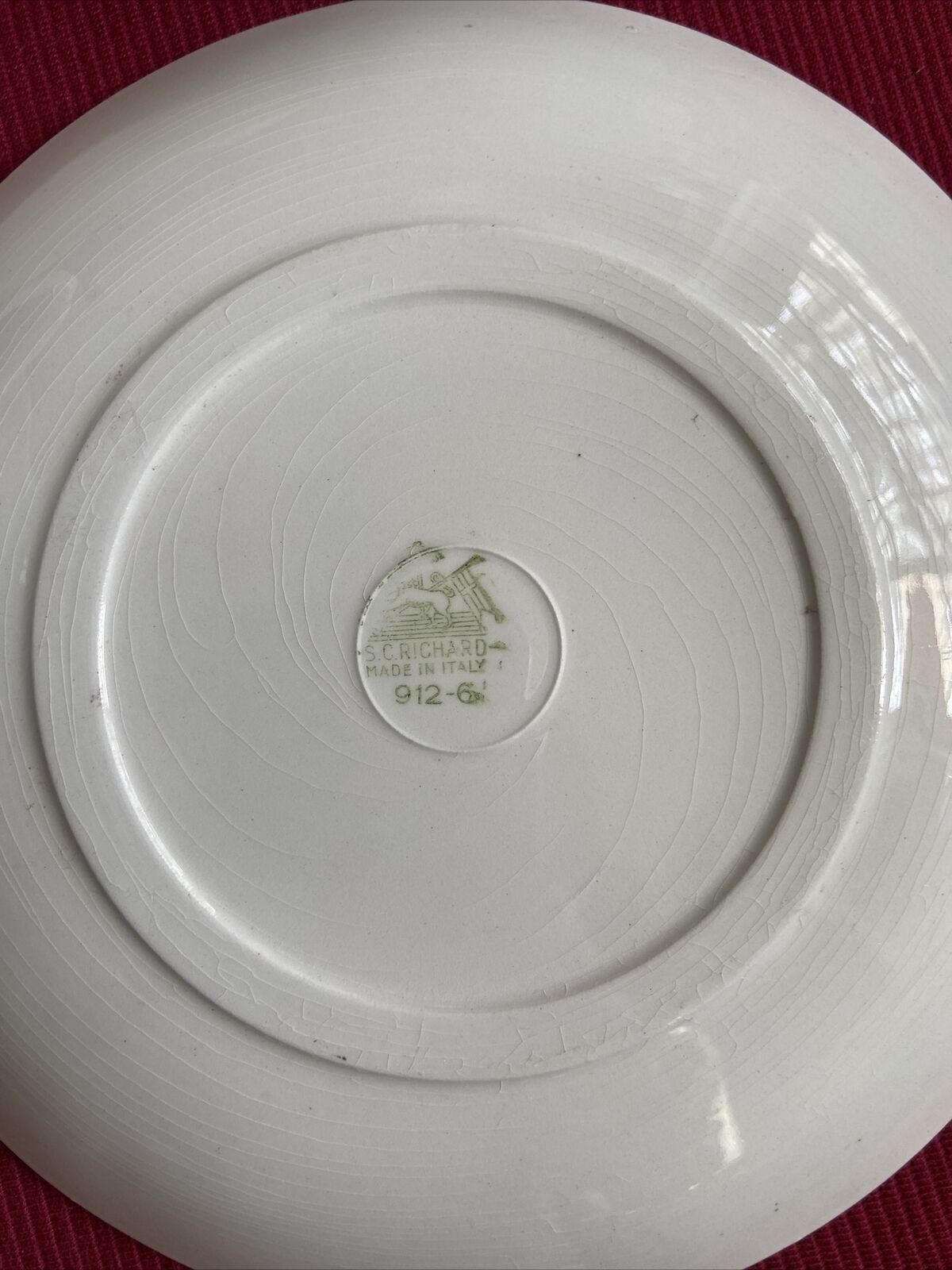 2 Richard Ginori Cups With Plate - Numbered Porcelain