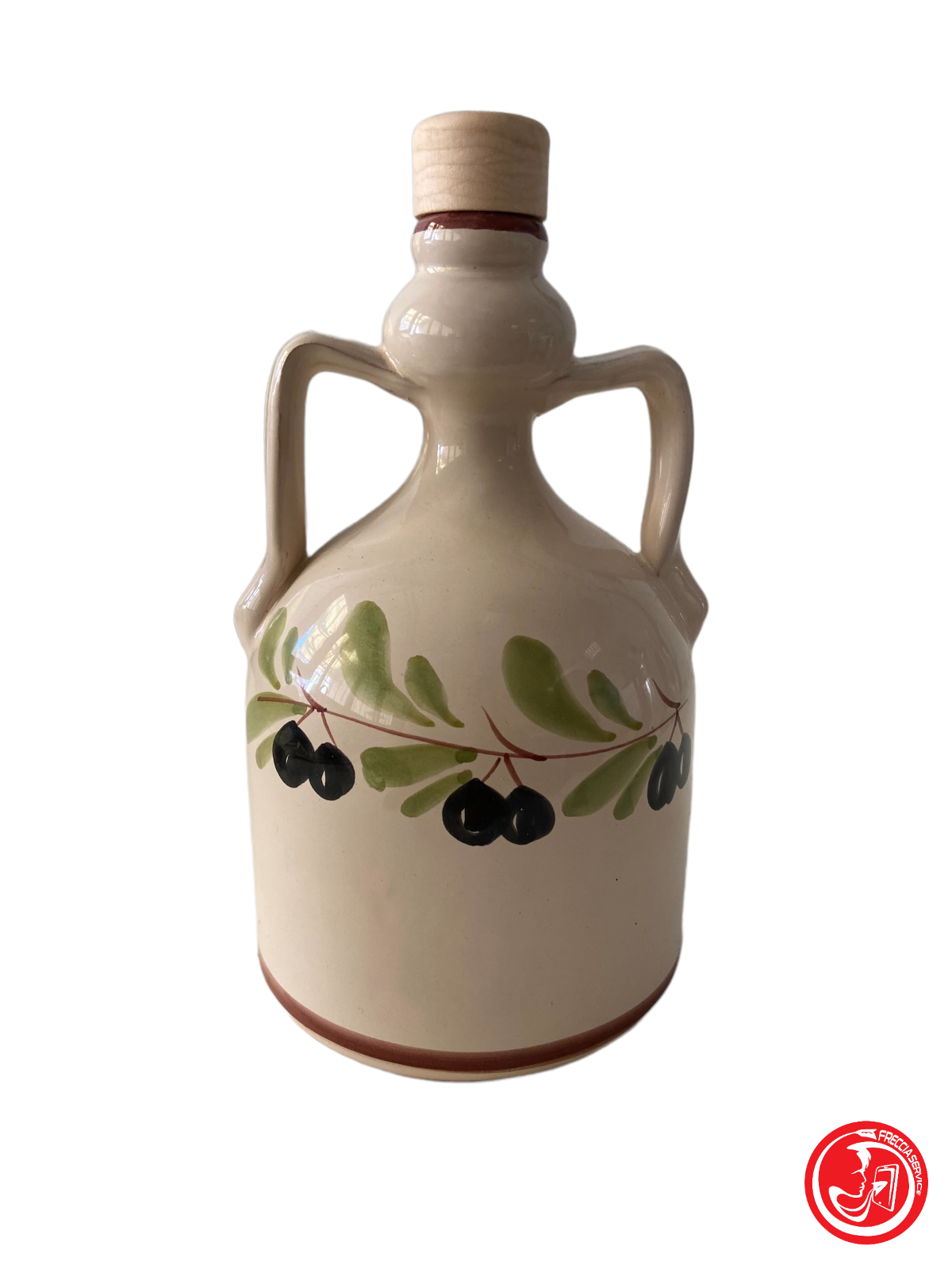 Ceramic cruet with cap