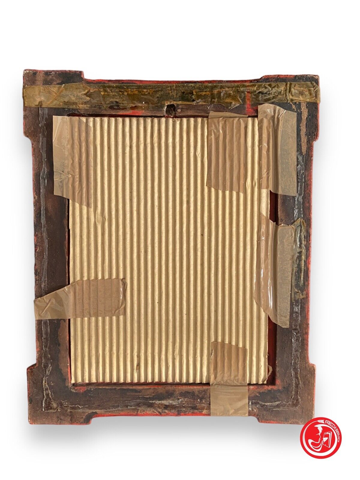 Specchio in cornice in ceramica