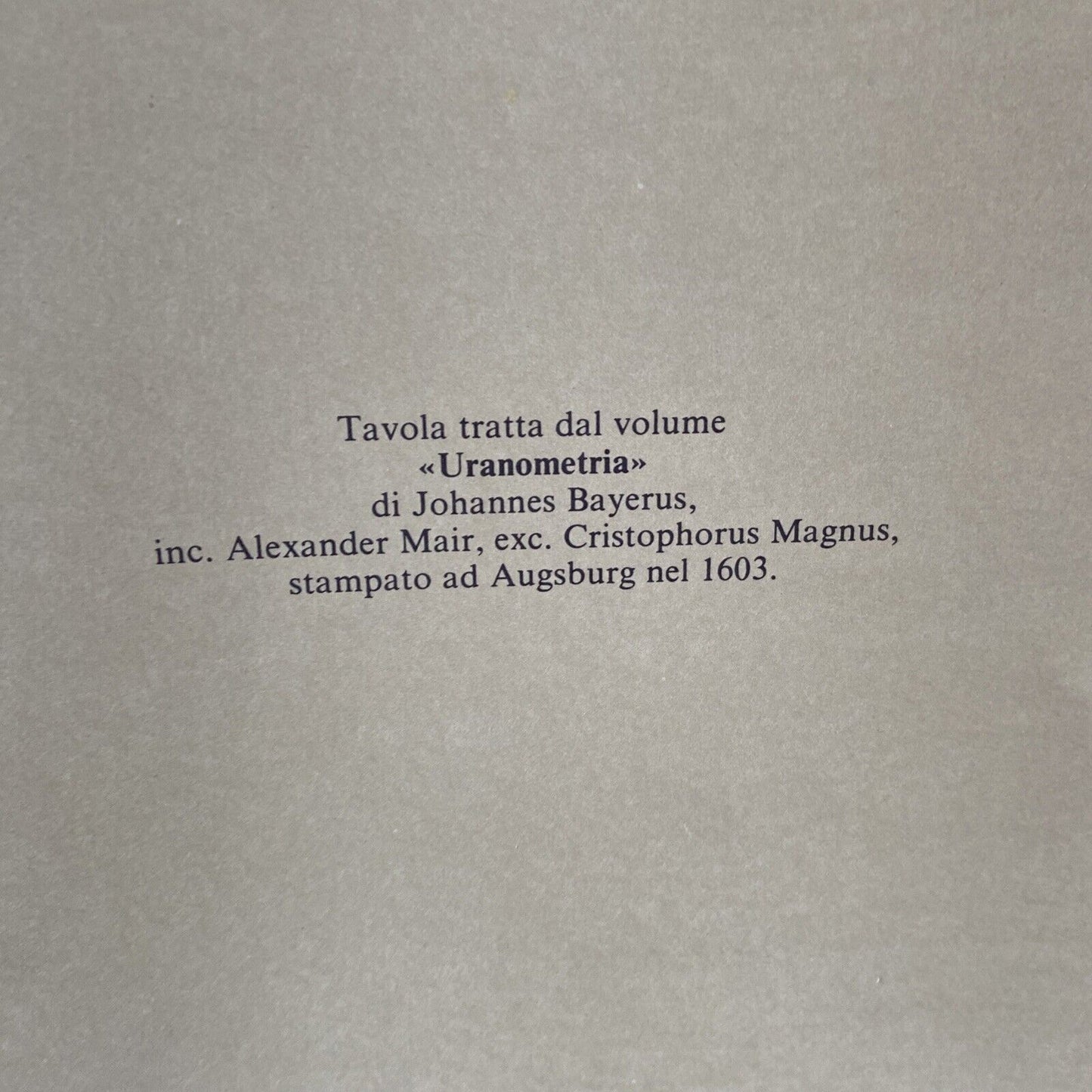 Uranométrie par Johannes Bayerus