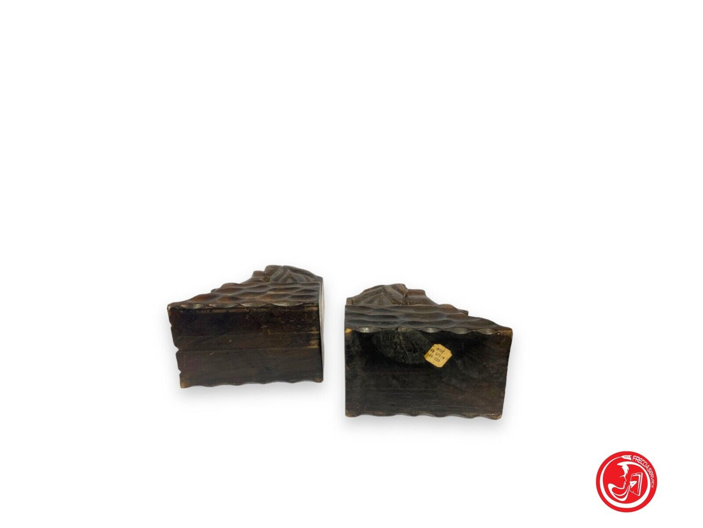 Fermalibri in legno - busto - Spagna anni '60