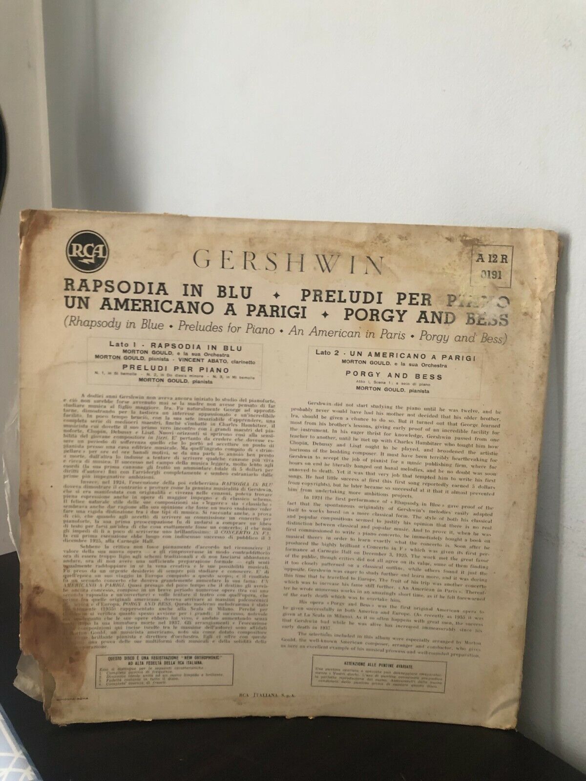 Gershwin Rapsodia In Blu