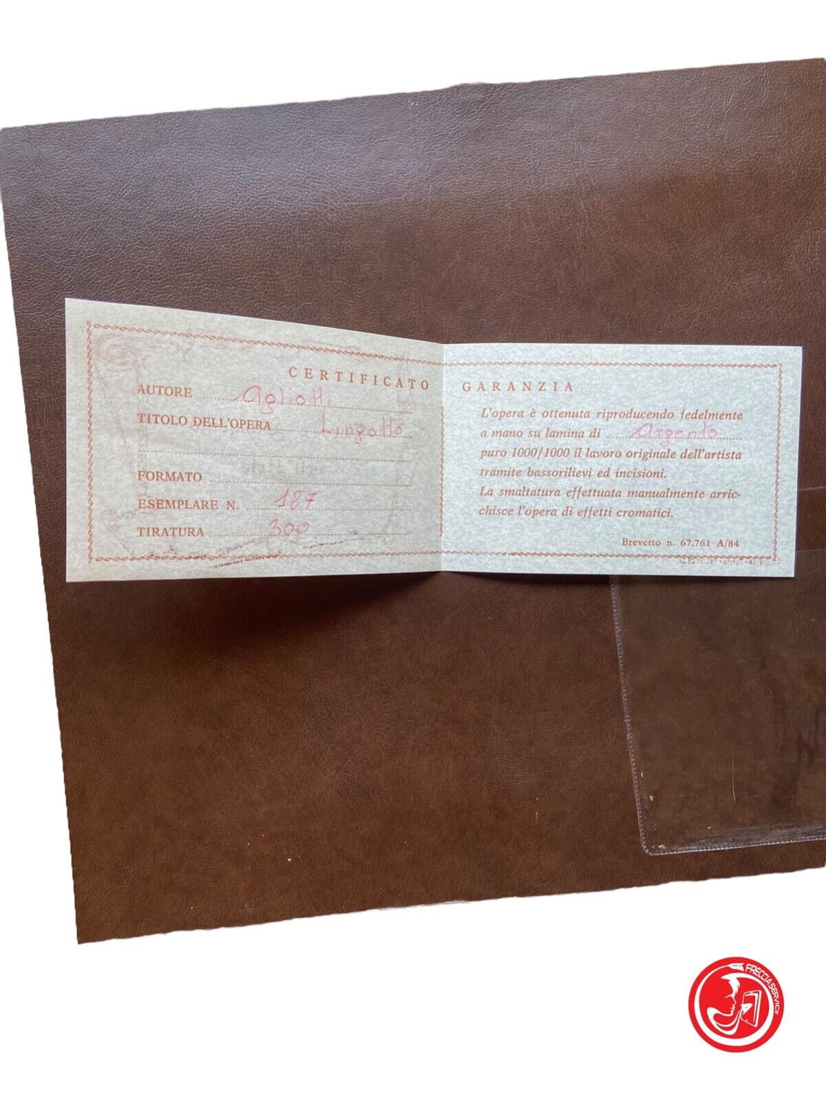 "Lingotto" - Luciano Agliotti - Esemplare 127/300