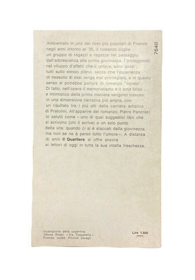 V. Pratolini - The neighborhood