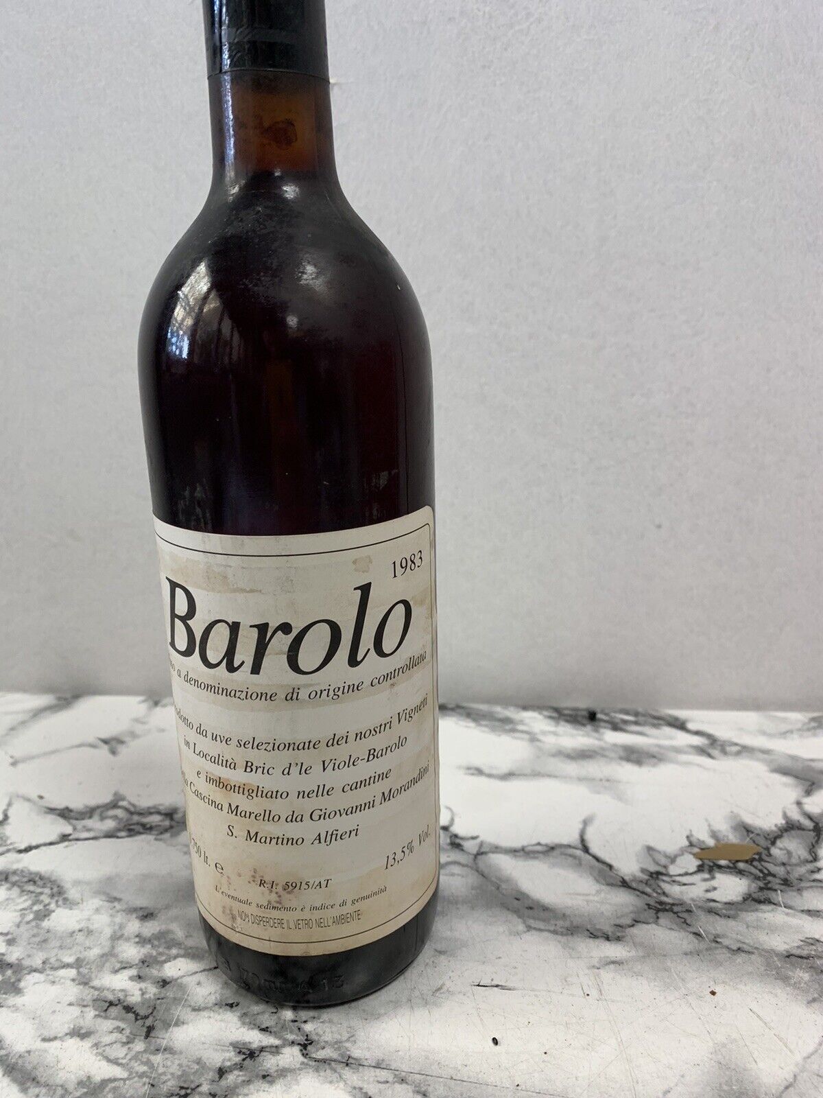 Bottiglia Barolo 1983 - Cantine Della Cascina Marello