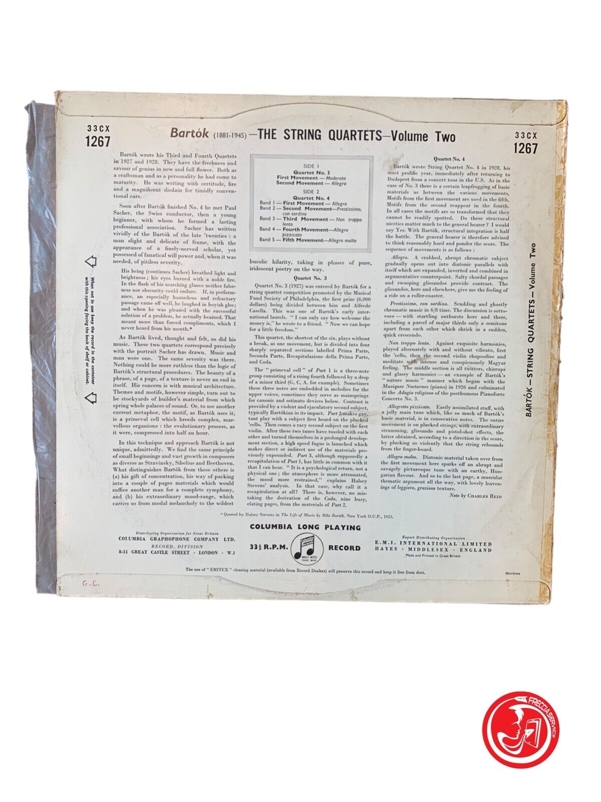Bartók, Vegh String Quartet - String Quartets - Volume Two Nos. 3 & 4