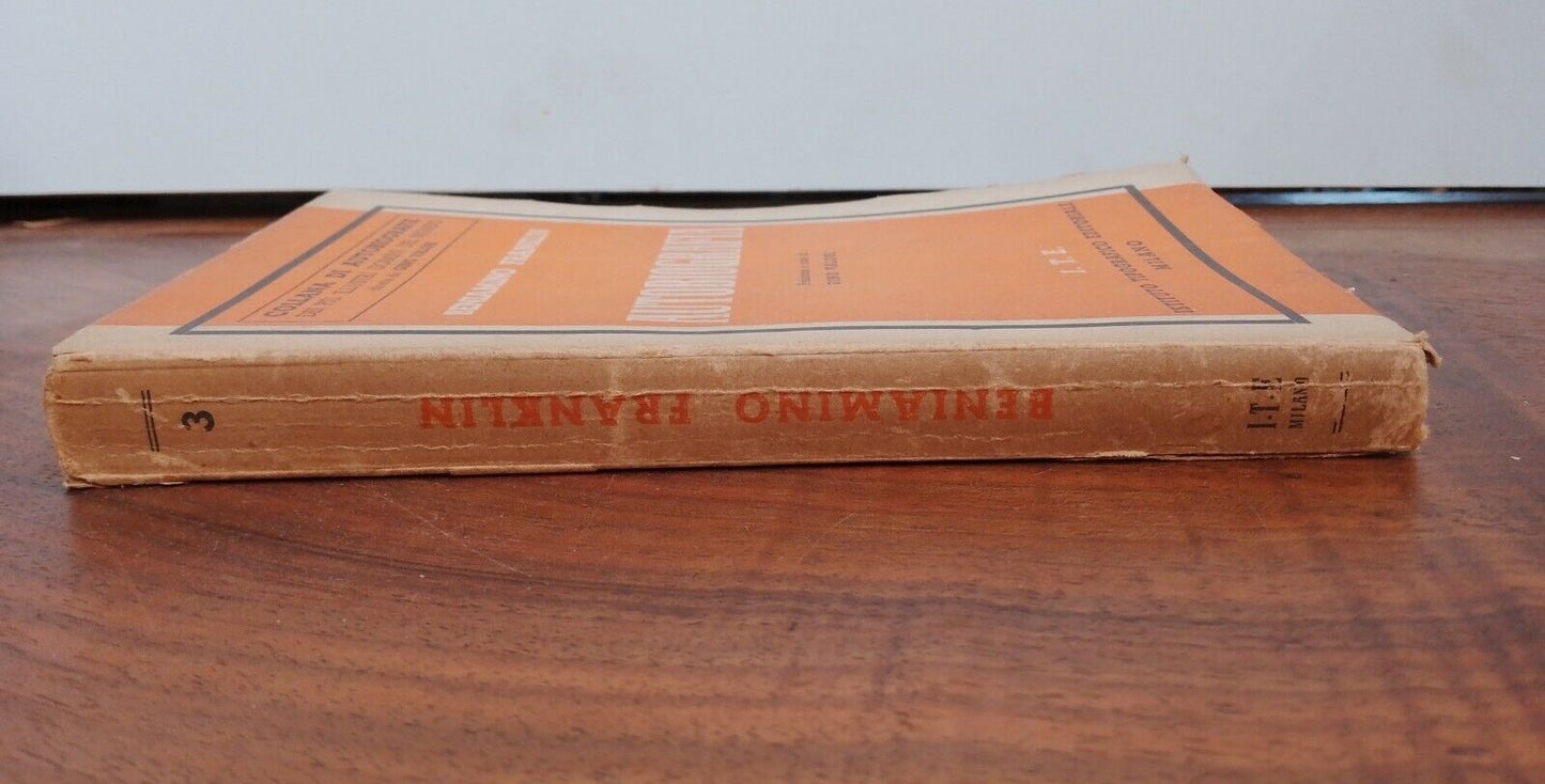 Autobiografia, B. Franklin, I.T.E. Milano, 1935
