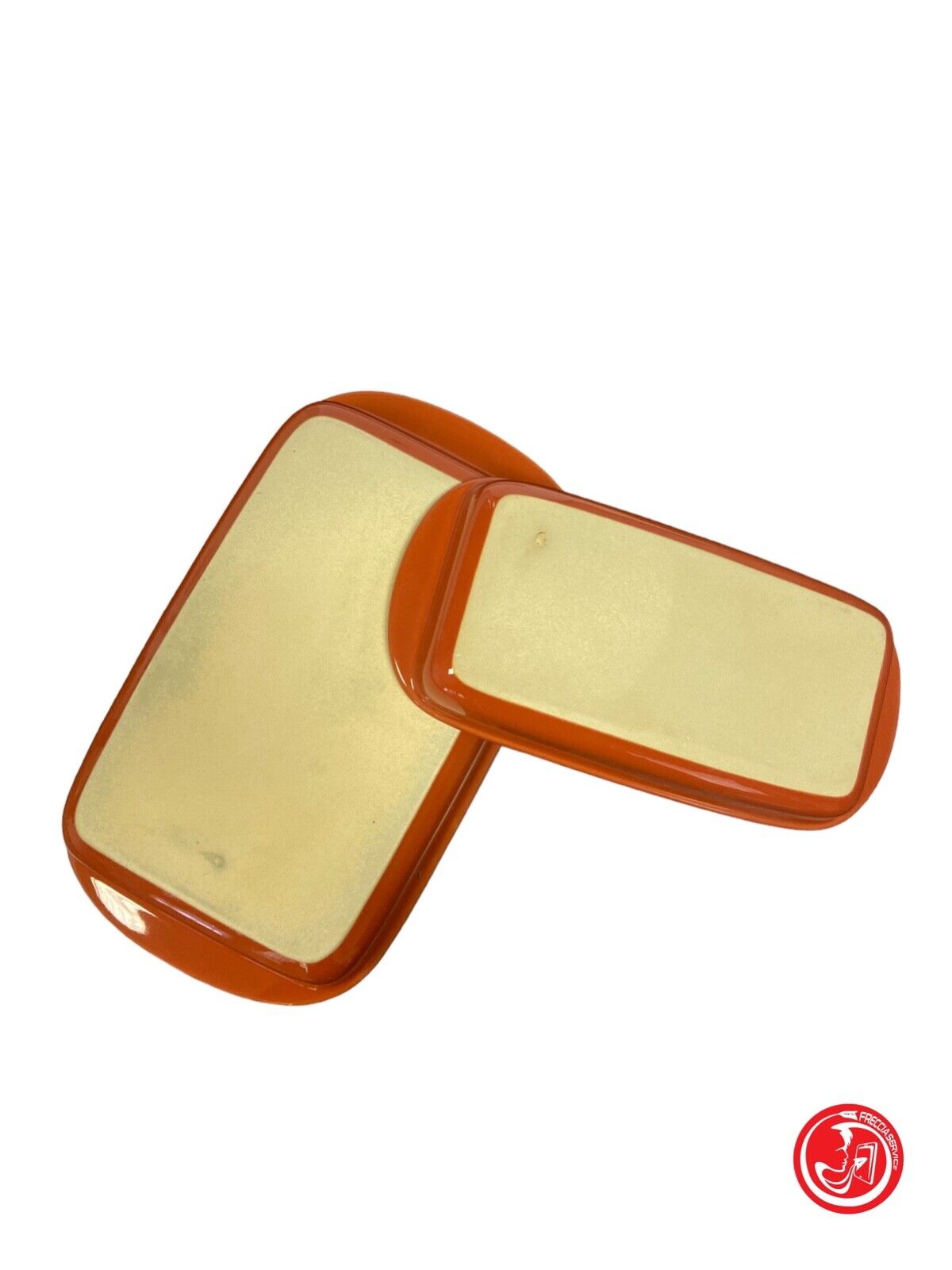 Coppia di teglie da forno in ceramica