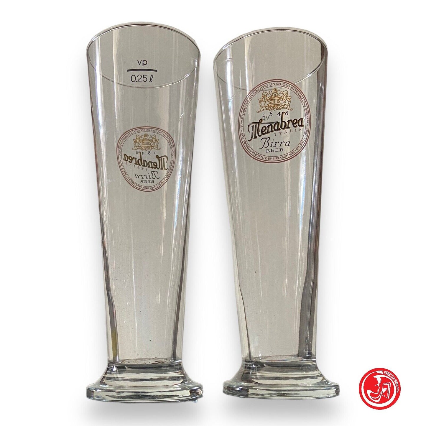 Verres à bière Menabrea